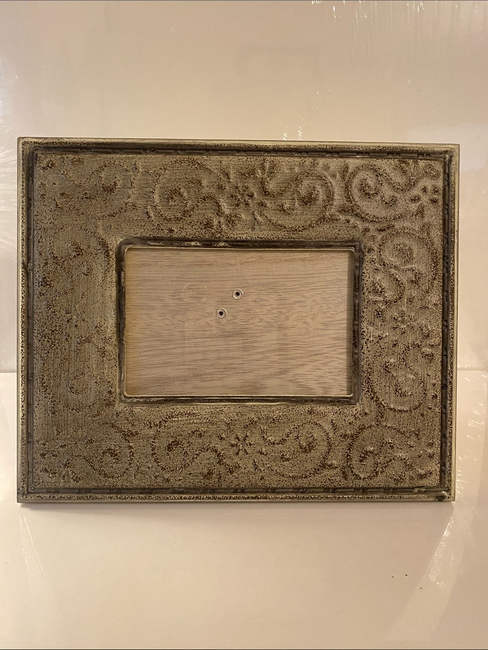 Decorative Antique-Style Silver Photo Frame 4x6